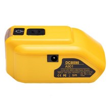 Dewalt 20v Max 18V 배터리 어댑터 DCB090 전원 듀얼 USB DC 12V LED 작업 표시등 포함, CHINA_A901, 01 A901