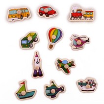 두돌아기장난감 소근육발달 교통수단 꼭지퍼즐 2살 원목퍼즐 손잡이퍼즐