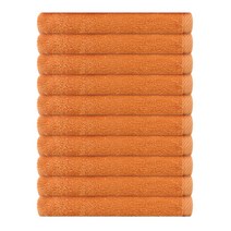 미용수건 업소용 90g 헬스장 목욕탕 사우나 피부관리샵, 주황, 10개
