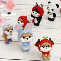 니들펠트 DIY 만들기 패키지 양모펠트 양모인형만들기 펠트인형만들기 니들펠트 인형만들기, [on]28.코끼리