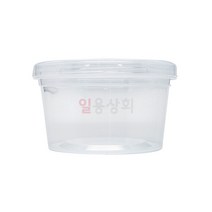 115파이 다회용 원형용기 스크루형 중 1박스(360세트) 뚜껑 색상 택1, 투명