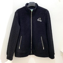 [행복한백화점][그린조이]그린조이 하이넥 뽀글이 플리스 점퍼 블랙 여성 GF21KJ01W