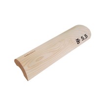 친환경편백아트 프리미엄 편백 통원목 경침 중, 5.5 (5~5.5cm)