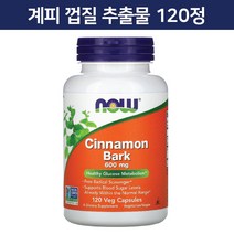 나우푸드 계피 껍질 추출물 600 mg 베지 캡슐 120 정 Cinnamon Bark