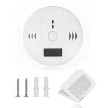 공기질 가스 측정기 냄새 공기 품질 모니터 일산화탄소 센서 CO 감지기 알람 LCD 디스플레이 85db 경고 홈 안전 보호, White A, White A