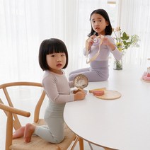 라떼 9부 가을 겨울 배앓이방지 실내복 내복 아기 유아 아동