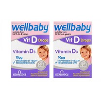 Vitabiotics 비타바이오틱스 웰베이비 4살부터 액상 비타민 D 30ml 2팩, 2개