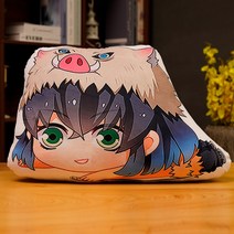 애니메이션 프레임기기 Demon Slayer: Kimetsu no Yaiba 베개 Tanjiro Zenitsu Nezuko Butterfly Ninja 2D 인형 베개, 쿠비히라 이노스케의 새로운 모델을 자유롭게 활용하세요, 약 45cm