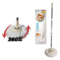 삼정 뉴스마트 스핀맙세트 (핸들) 회전걸레 마대 밀대 걸레 극세사, 단품