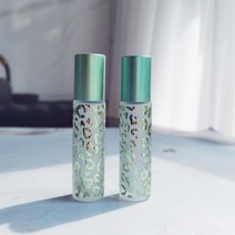 볼병 향기 수분병 10ml 여행 휴대용 샘플병 유리 오일병 마사지 볼병, 10ML -2 녹색