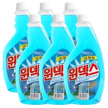 유리세정제660ml 윈덱스 스프레이 리필 6개/유리창청소, 유리세정제660ml 윈덱스 스프레