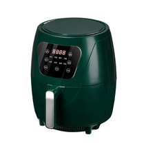 서진이네튀김기 가정용전기튀김기 치킨 핫도그 가마솥 소형 뒤김기 220V 1400W 6L 에어 프라이어 유럽 영국 가정용 다기능 스마트 전기 프라이 디지털 디스플레이 터치, [02] Green, [01] 6L, [01] EU