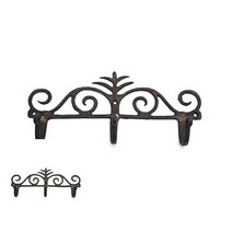 TYDL 고사리 3구 황동 주물 옷걸이, 1개