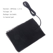 전기방석 온열방석 휴대용 USB 쇼파 사무실 낚시 캠핑 야구장 발열시트 DIY USB 전기 온열 재킷 발열 패드, 02 As pictures shown