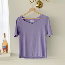 아이우먼 튤립넥스판무지반팔티 MOP351M305 빅사이즈