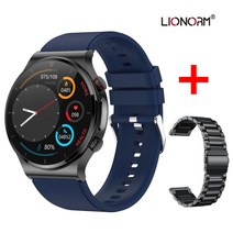 [Lionorm] ECG+PPG 360*360 컬러 스크린 건강 스마트워치, 블루