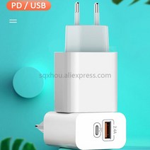가성비 호환 화웨이 샤오미 고속충전 휴대폰 USB + PD 플매트 카펫 러그 5V 2.4A 12W 200 개, 01 Eu_01 WHITE