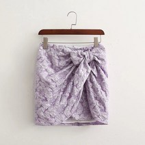 여성치마 여름 자카드 스커트 리본 스커트