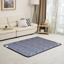한일의료기 북유럽풍 클래식 히팅매트 탠그램 블루 HI-105D, 더블(140 x 195 cm)