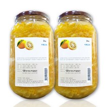거제 통영 유자차 2kg 2병, 단품, 단품