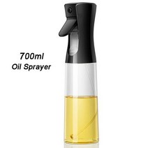 분사력 좋은 스프레이 오일병 밀폐그릇 요리사 전문가 700ml 오일 병 바베큐 요리 베이킹 식초 미스트 분무기 주방 피크닉 도구, [02] 700ml Black