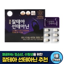 청소년 수험생 L테아닌 세인트존스워트 판토텐산 추천 2개월분 비움샵 식약처인증, 2개