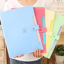 OFFICE 파스텔 A4 포켓 아코디언 보관 파일 화일 1P, 퍼플
