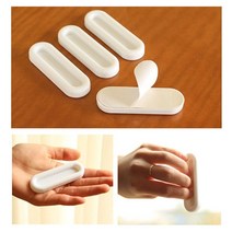 루버창 폴딩도어 손잡이 4 pcs 붙여 넣기 오픈 슬라이딩 도어 핸들 유리 창 슬라이딩