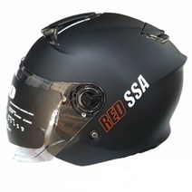 MTM MT-22 오토바이 전기 바이크 RS-10 알에스텐 썬바이저 더블쉴드 스쿠터 오픈페이스 클래식 일반모 하이바 헬멧, XL, 무광블랙