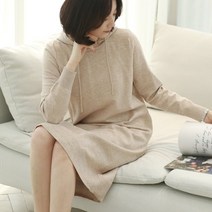 [웬디즈갤러리]플레인 후드 니트 원피스 WOP015