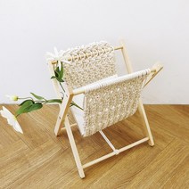 마크라메 매거진랙 잡지꽂이 책꽂이