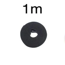 Velcro Cable Tie Nylon Self-Adhesive Hook Same-Body Data Management Binding Device Back-to-Back Plan, 01 Black 1M