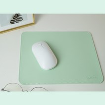 사무실 직장인 마카롱 마우스패드 방수되는 양면 가죽 마우스패드, 브라운