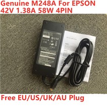 노트북 액세서리 거치대 엡손 TM-C3520 C3500 GP-C832 M832 노트북 전원 공급 장치 충전기에 대 한 정품 42, 한개옵션0