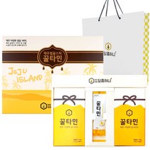 꿀타민 제주벌꿀 스틱 선물세트 8호 12g x 21p + 쇼핑백, 3세트