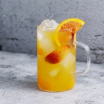 MAKA 내열유리 카페유리컵 롱머그컵, 1p, 손잡이컵 530ml(M07)