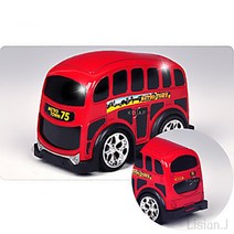 리시안제이 4인치 런던 버스 모형 다이캐스트 풀백카 5살 남아 선물 6살 남아 생일 선물