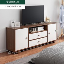 북유럽 높은 거실장 티비 다이 티비장 이케아 세라믹 원목 tv 선반 키높은 모듈가구 4, 집회, 일반 사각다리 140CM 4도어 다크월넛 화이트, 120x30x54cm