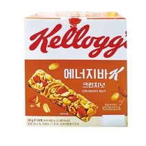 켈로그 에너지바K 크런치넛 30g X 16입, 1개