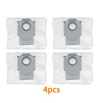 Roborock Q7 Max/Q7 Max+/T8/G10S/G10S Pro 로봇 진공 청소기 먼지통 예비 부품용 먼지 봉투, 4pcs