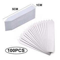 도로명주소판 건물주소 명패 100pcs 식물 태그 정원 식물 레이블 보육 마커 화분 묘목 레이블 트레이 마크 도구 정원 액세서리, 작은 100 개 흰색