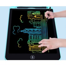 대형 LCD 패드 메모 보드 전자칠판 스마트 전자 메모장 그림 그리기 노트, 8.5인치 단색 블루