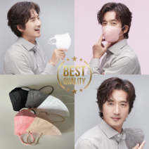 케이바이오 정준호마스크 KF94새부리형 귀편한 연예인 일회용 컬러 마스크 대형 100매, 5매씩개별포장(100매), 화이트
