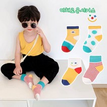 4moreway 아동 캐릭터 양말 라온메쉬양말 4족 세트
