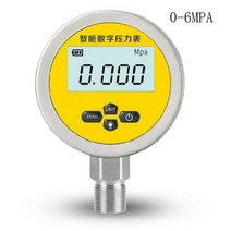 마노미터 디지털 차압계 디스플레이 스마트 압력 게이지 하부 마운트 유압, 0-6Mpa