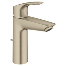 Eurosmart 싱글 핸들 M 사이즈 욕실 싱크 수도꼭지 수전 브러시드 니켈 GROHE 23990EN3, w/ Drain, M-Size