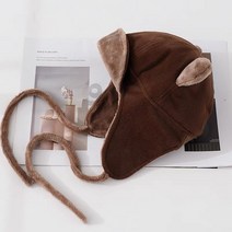 여성 겨울 귀달이 모자 귀여운 방한 곰돌이 군밤모자 women winter hat JX1618