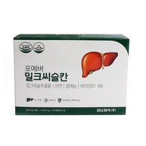 경남제약 밀크씨슬칸 60캡슐 1박스 밀크씨슬 아연함유