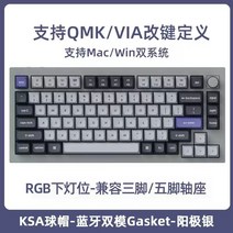 키크론 Q1Pro Keychron Q1프로 75 유무선 핫스왑 기계식 키보드 관부가세포함, 실버, Kpro-적축