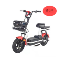 전기 스쿠터 바이크 48V 출퇴근 전기자전거 배달, 12AH, 빨간색  배터리 수명 70마일